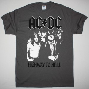 AC DC HIGHWAY TO HELL 1979 AC/DC NEW GREY T-SHIRT
