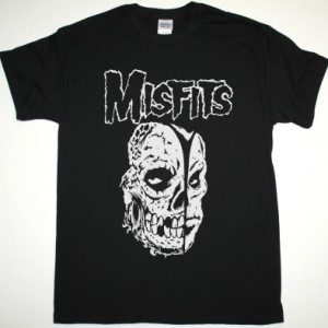 MISFITS TWO FACES OF EVIL NEW BLACK T SHIRT