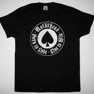 MOTORHEAD BORN TO LOSE LIVE TO WIN NEW BLACK T-SHIRT