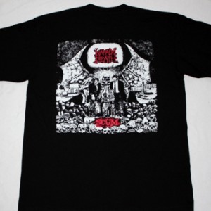 NAPALM DEATH SCUM'87 NEW BLACK T-SHIRT