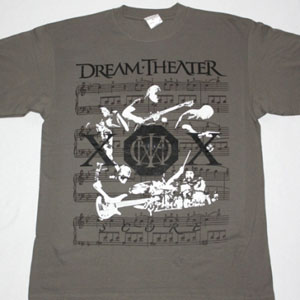 DREAM THEATER SCORE NEW KHAKI T-SHIRT