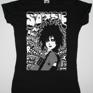 SIOUXSIE AND THE BANSHEES LIVE AT ROCKETS NEW BLACK LADY T-SHIRT