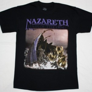 NAZARETH HAIR OF THE DOG '75 NEW BLACK T-SHIRT