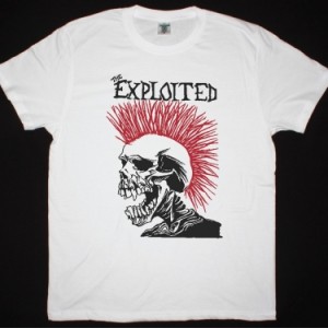EXPLOITED LET'S START A WAR NEW WHITE T-SHIRT