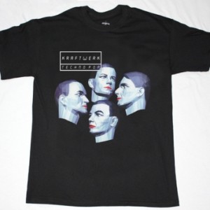 KRAFTWERK TECHNO POP'86  NEW BLACK T-SHIRT