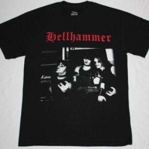 HELLHAMMER BAND  NEW BLACK T-SHIRT