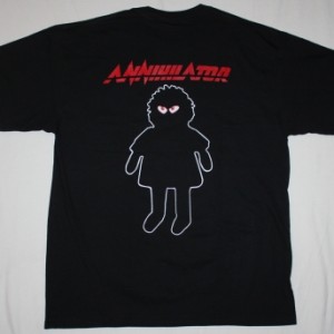 ANNIHILATOR ALICE IN HELL'89 NEW BLACK T-SHIRT