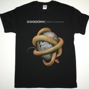 SHINEDOWN THREAT TO SURVIVAL NEW BLACK T SHIRT
