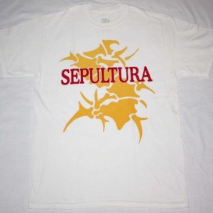 SEPULTURA LOGO WHITE NEW T-SHIRT