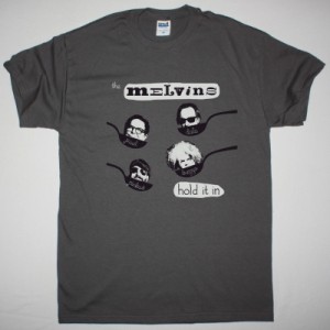 MELVINS HOLD IT IN NEW GREY CHARCOAL T-SHIRT