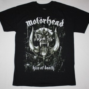 MOTORHEAD KISS OF DEATH NEW BLACK T-SHIRT