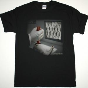 MUSE DRONES NEW BLACK T SHIRT