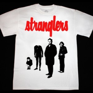 THE STRANGLERS BLACK AND WHITE  NEW WHITE T-SHIRT