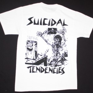 SUICIDAL TENDENCIES IN THE 80'S  NEW WHITE T-SHIRT