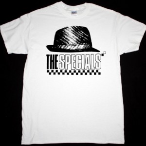 THE SPECIALS HAT NEW WHITE T-SHIRT