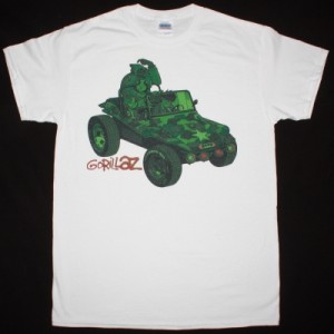 GORILLAZ GORILLAZ 2001 NEW WHITE T-SHIRT