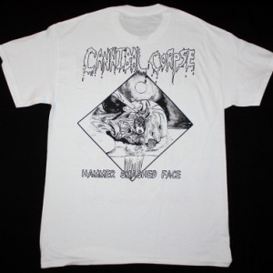 CANNIBAL CORPSE HAMMER SMASHED FACE 93 NEW WHITE T-SHIRT
