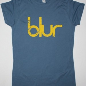 BLUR LOGO NEW INDIGO BLUE LADY T-SHIRT
