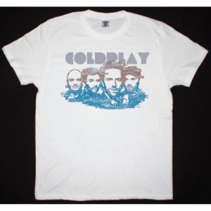 COLDPLAY BAND NEW WHITE T SHIRT