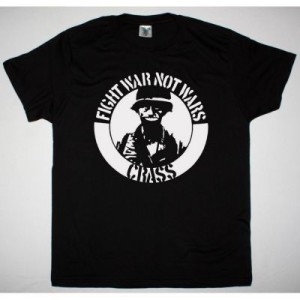 CRASS FIGHT WAR NOT WARS NEW BLACK T SHIRT