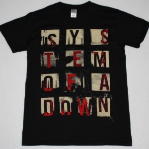 SYSTEM OF A DOWN ALPHA BOX NEW BLACK T-SHIRT