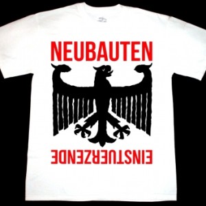 EINSTÜRZENDE NEUBAUTEN RICHTERSKALA'87 NEW WHITE T-SHIRT