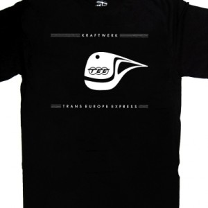 KRAFTWERK TRANS EUROPE EXPRESS RARE NEW BLACK TSHIRT