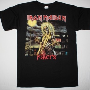 IRON MAIDEN KILLERS 1981 NEW BLACK T-SHIRT