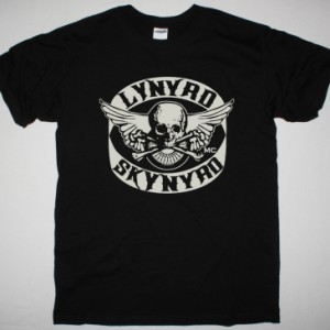 LYNYRD SKYNYRD BIKER LOGO NEW BLACK T SHIRT
