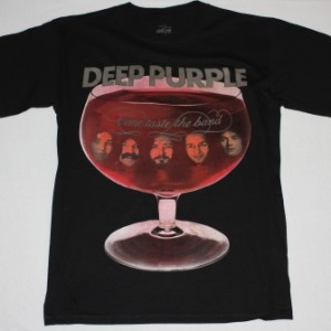 DEEP PURPLE COME TASTE THE BAND'75 NEW BLACK T-SHIRT