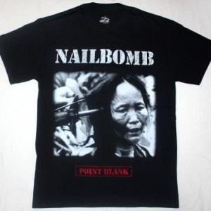 NAILBOMB POINT BLANK'94 NEW BLACK T-SHIRT