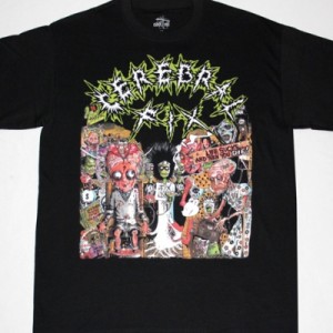 CEREBRAL FIX LIFE SUCKS AND THEN YOU DIE'88 NEW BLACK T-SHIRT