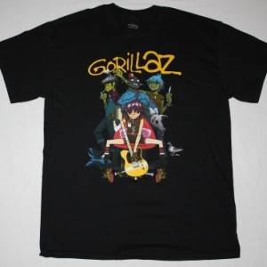 GORILLAZ BAND NEW BLACK T-SHIRT