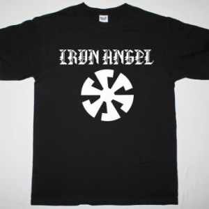 IRON ANGEL SPEED METAL LOGO NEW BLACK T SHIRT