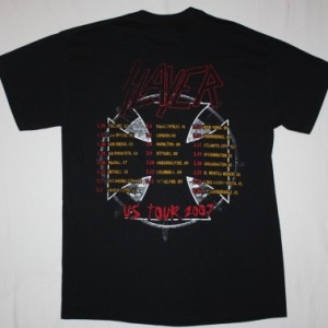 SLAYER US TOUR 07  NEW BLACK T-SHIRT