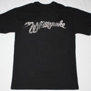 WHITESNAKE COME AN' GET IT'81 NEW BLACK T-SHIRT