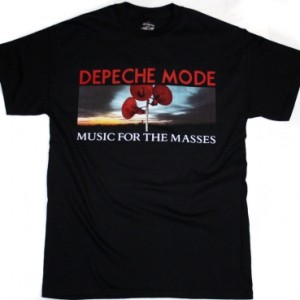 DEPECHE MODE MUSIC FOR THE MASSES NEW BLACK T-SHIRT