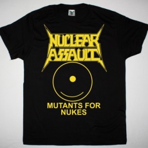 NUCLEAR ASSAULT MUTANTS FOR NUKES NEW BLACK T SHIRT
