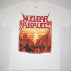 NUCLEAR ASSAULT GAME OVER'86  NEW WHITE T-SHIRT