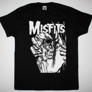 MISFITS PUSHEAD T SHIRT NEW BLACK T SHIRT
