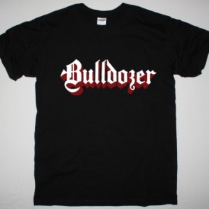BULLDOZER LOGO NEW BLACK T SHIRT