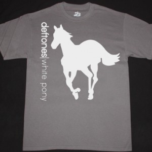DEFTONES WHITE PONY '00 NEW GREY CHARCOAL T-SHIRT