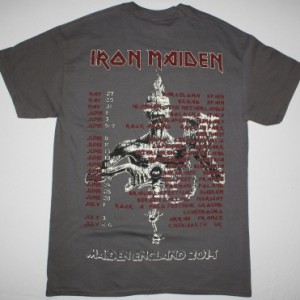 IRON MAIDEN BULGARIAN FLAG MAIDEN ENGLAND TOUR 2014 NEW VERY RARE GREY CHARCOAL T-SHIRT