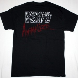 KISS ANIMALIZE '84 NEW BLACK T-SHIRT