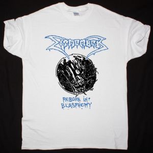 DISMEMBER REBORN IN BLASPHEMY NEW WHITE T-SHIRT