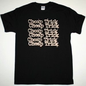 CHEAP TRICK LOGO NEW BLACK T-SHIRT
