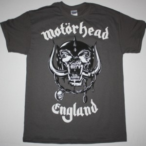 MOTORHEAD ENGLAND 2 NEW GREY CHARCOAL T-SHIRT