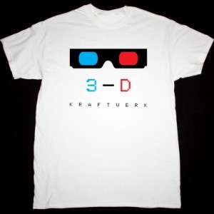KRAFTWERK 3-D NEW WHITE T-SHIRT