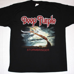 DEEP PURPLE STORMBRINGER 1974 NEW BLACK T-SHIRT