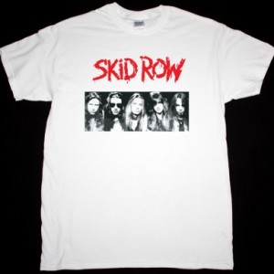 SKID ROW PHOTO BAND NEW WHITE T-SHIRT